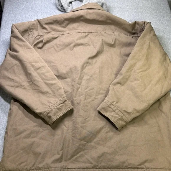 Timberland Pro Series Hooded Work Jacket Brown XXL Y2K Canvas Lined‎